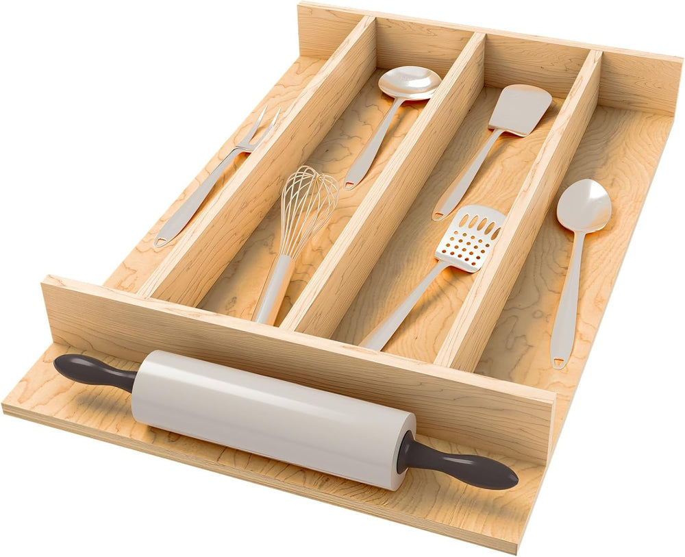 Rev-A-Shelf Natural Maple Right Size Utensil Insert Home Storage Kitchen Orga...