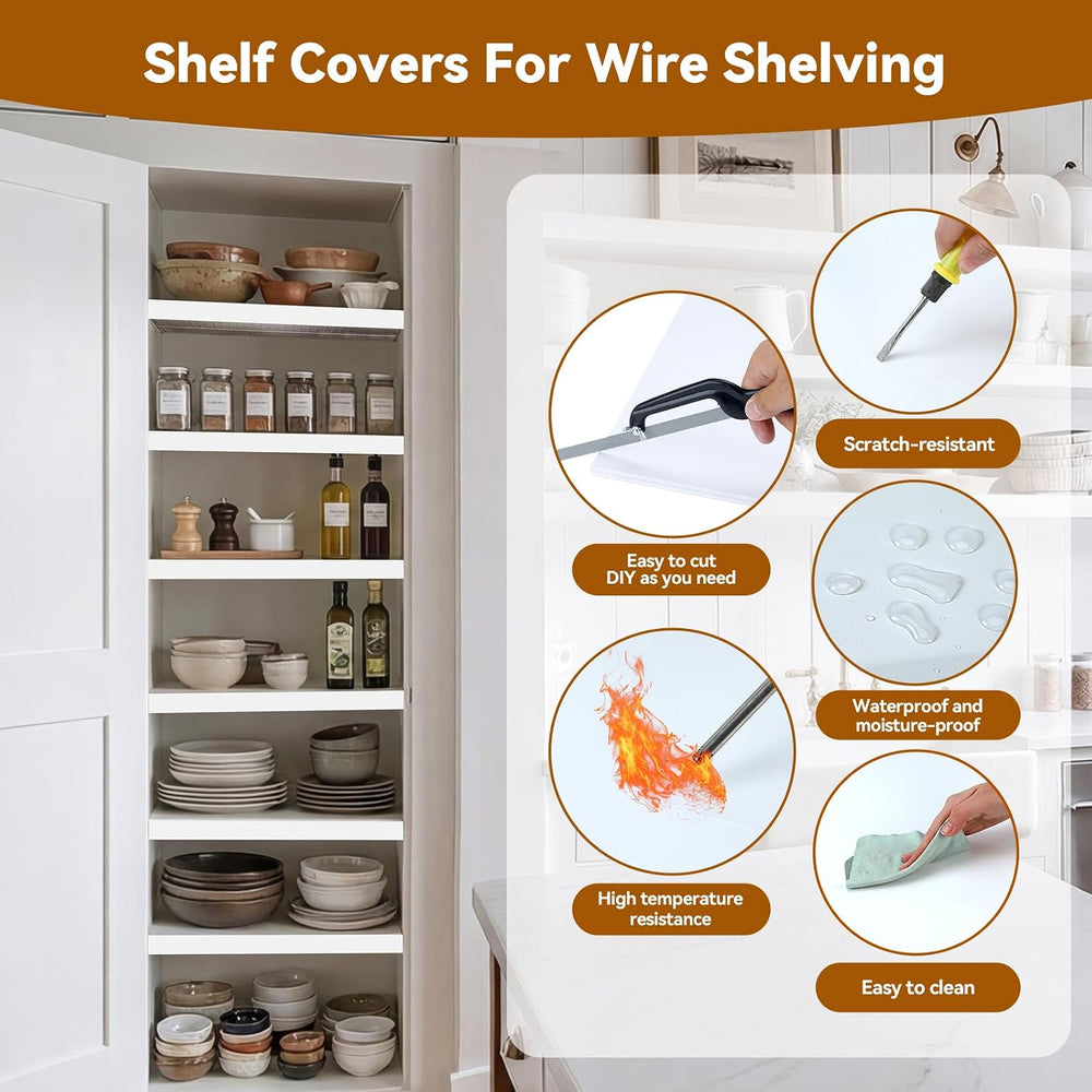 Wire Shelf Cover 30 * 16, 5 PCS Wire Rack Covers for Shelves