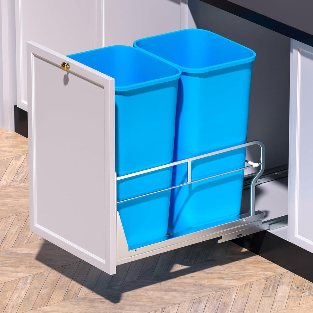 Insputer Dual Pull Out Trash Can Under Cabinet