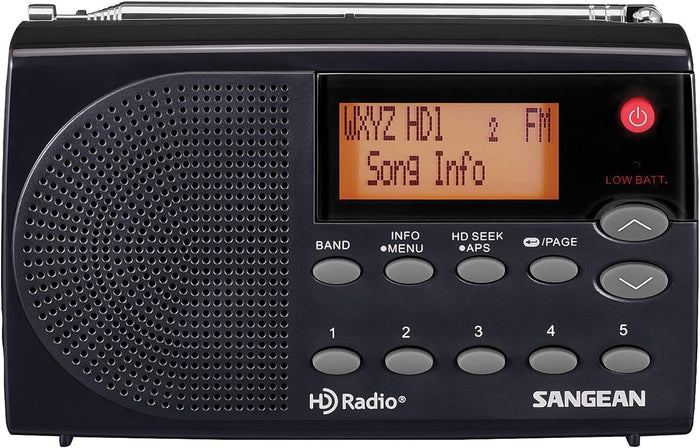 Sangean HDR-14 Portable HD AM/FM Radio with Emergency Alerts