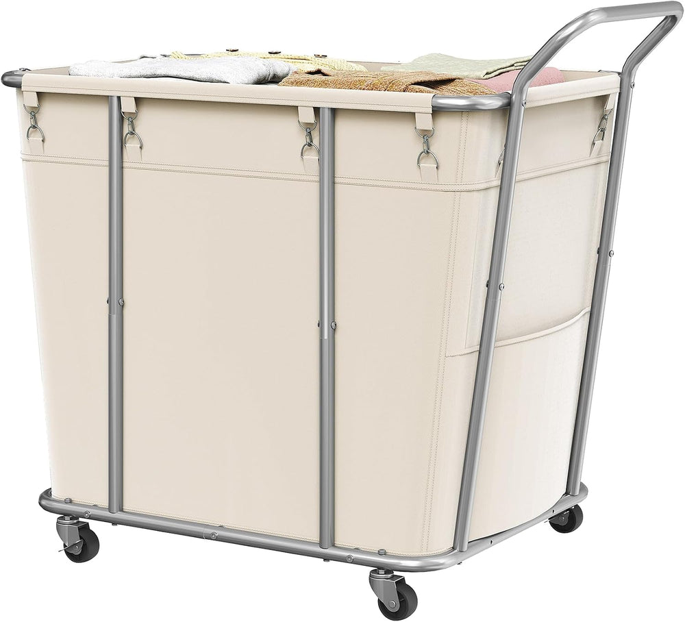 CHOEZON Laundry Sorter, 313L Large Laundry Basket, Rolling Hamper, Minimalist...