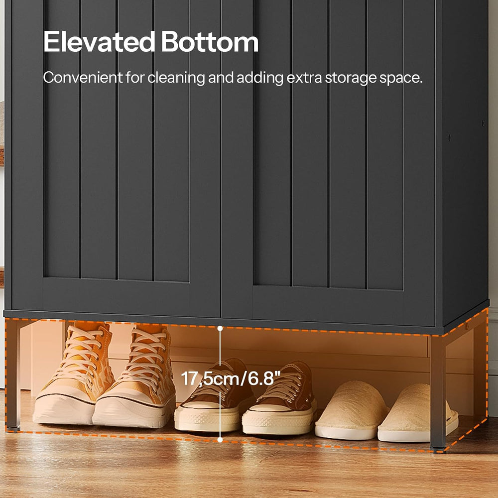 HOOBRO Shoe Cabinet, 6-Tier Shoe Storage Cabinet, Shoe Organizer Cabinet with...