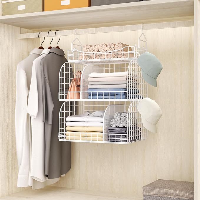 HapiRm Hanging Closet Organizer Storage