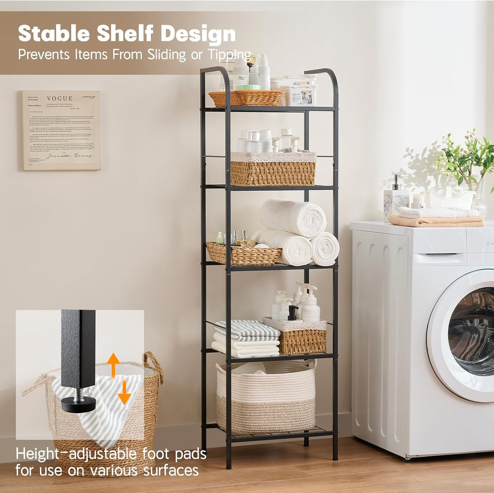 Towel Racks for Bathroom,5-Story Free Standing Towel Holder,Durable Metal Tow...