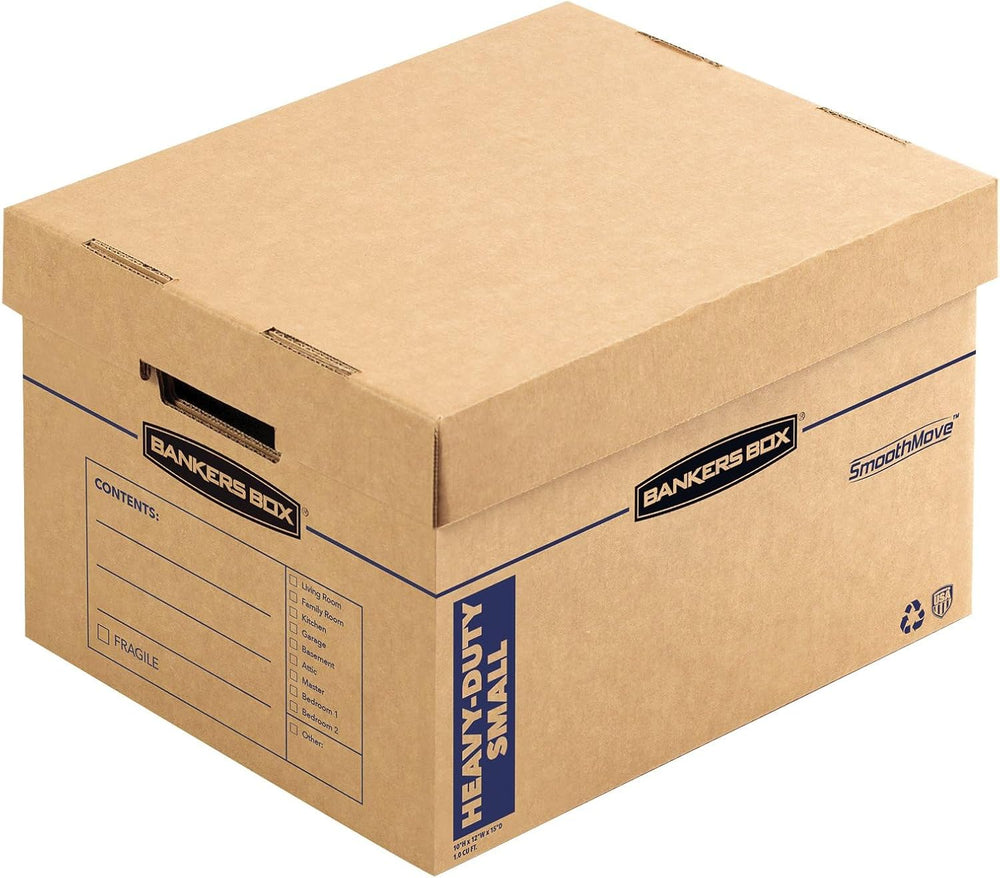 Bankers Box 8-Pack Small Heavy-Duty Moving Boxes