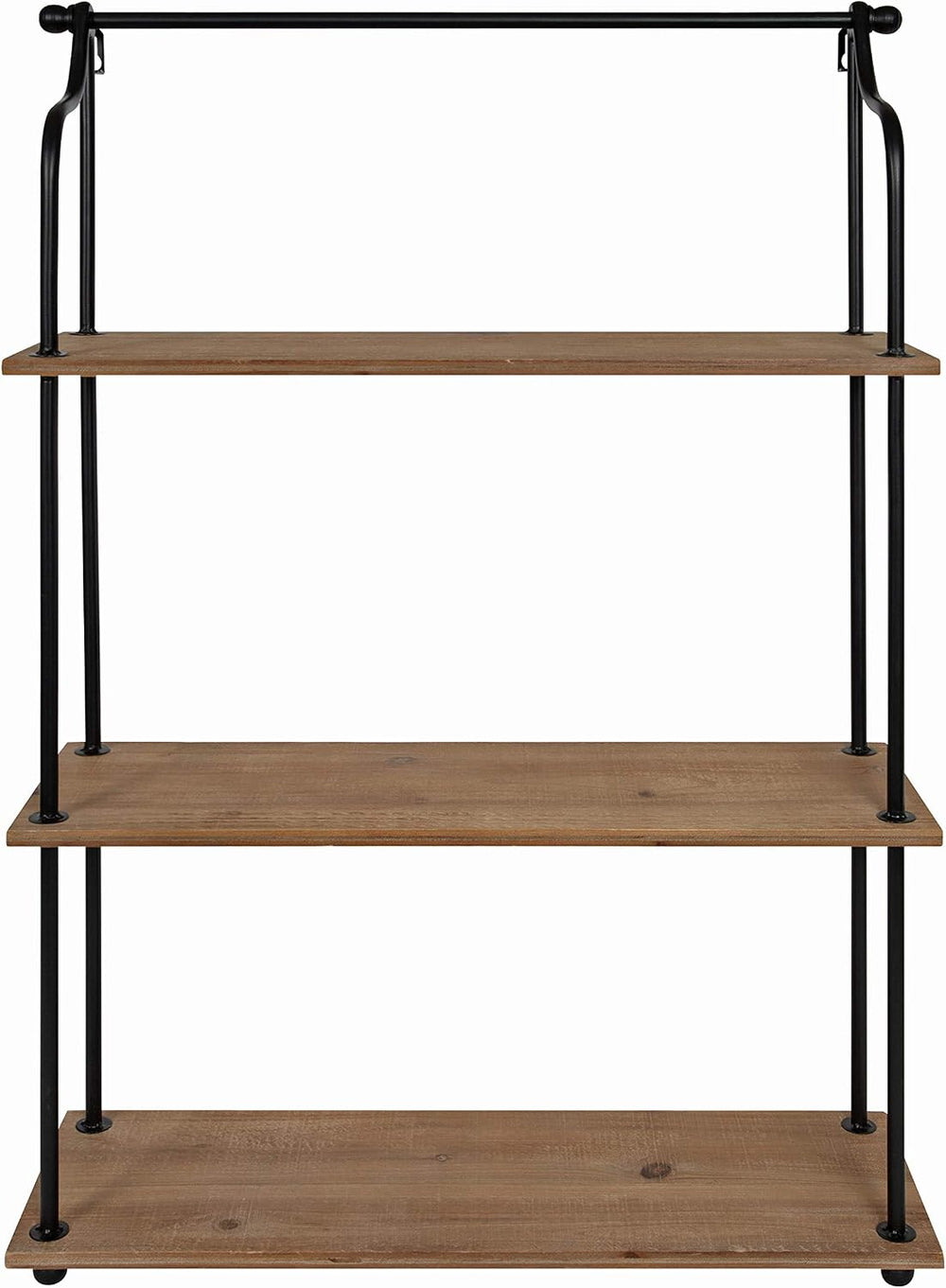Kate and Laurel Walters Wood and Metal 3-Tier Shelving, 21" x 32", ...