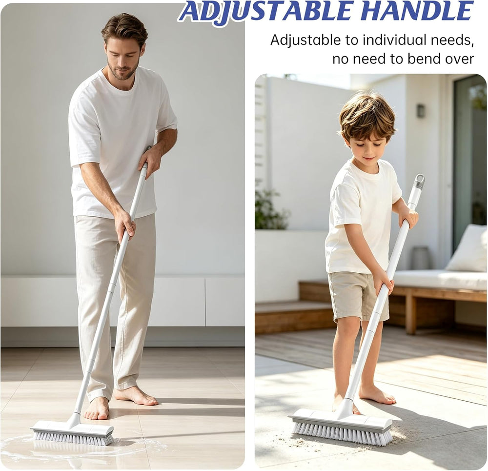 SetSail Collapsible Mop and Bucket Set with Scrub Brush (Gray White)