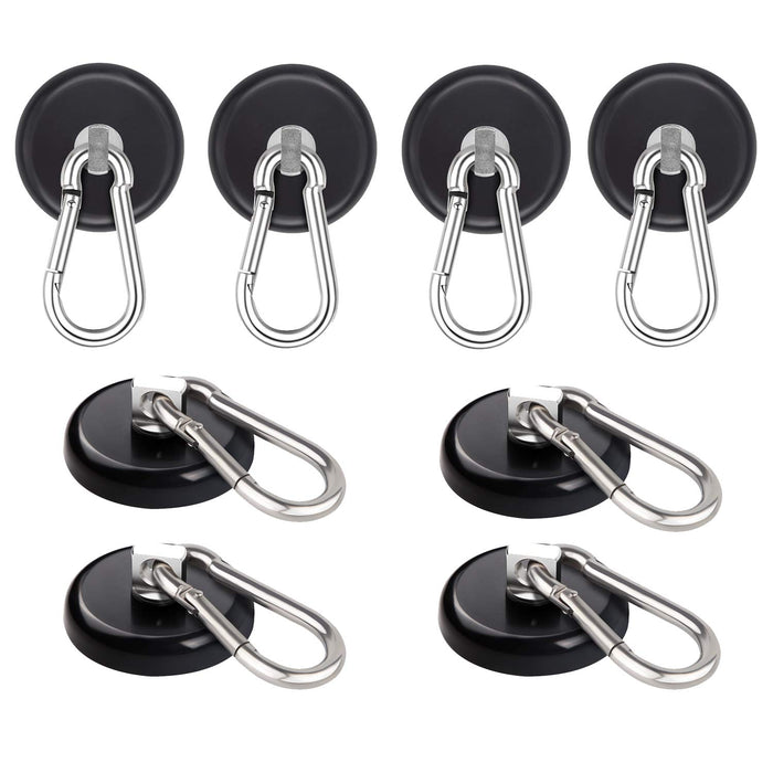 Ant Mag Magnetic Hooks Heavy Duty Neodymium, 140LBS Swiveling Carabiner