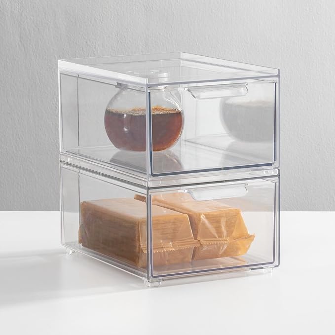 mDesign Stackable Storage Containers Box
