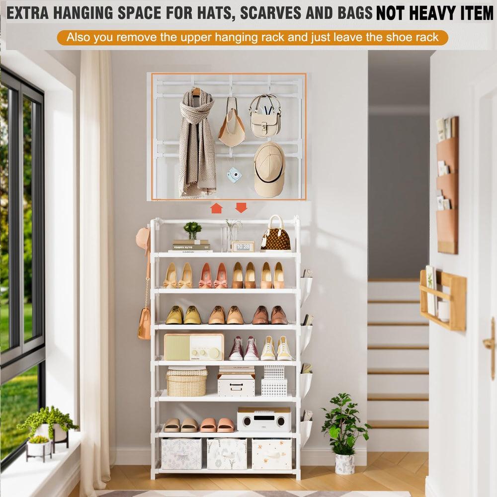 OYREL Shoe Rack 7 Tier Shoe Organizer Storage 21-28 Pairs
