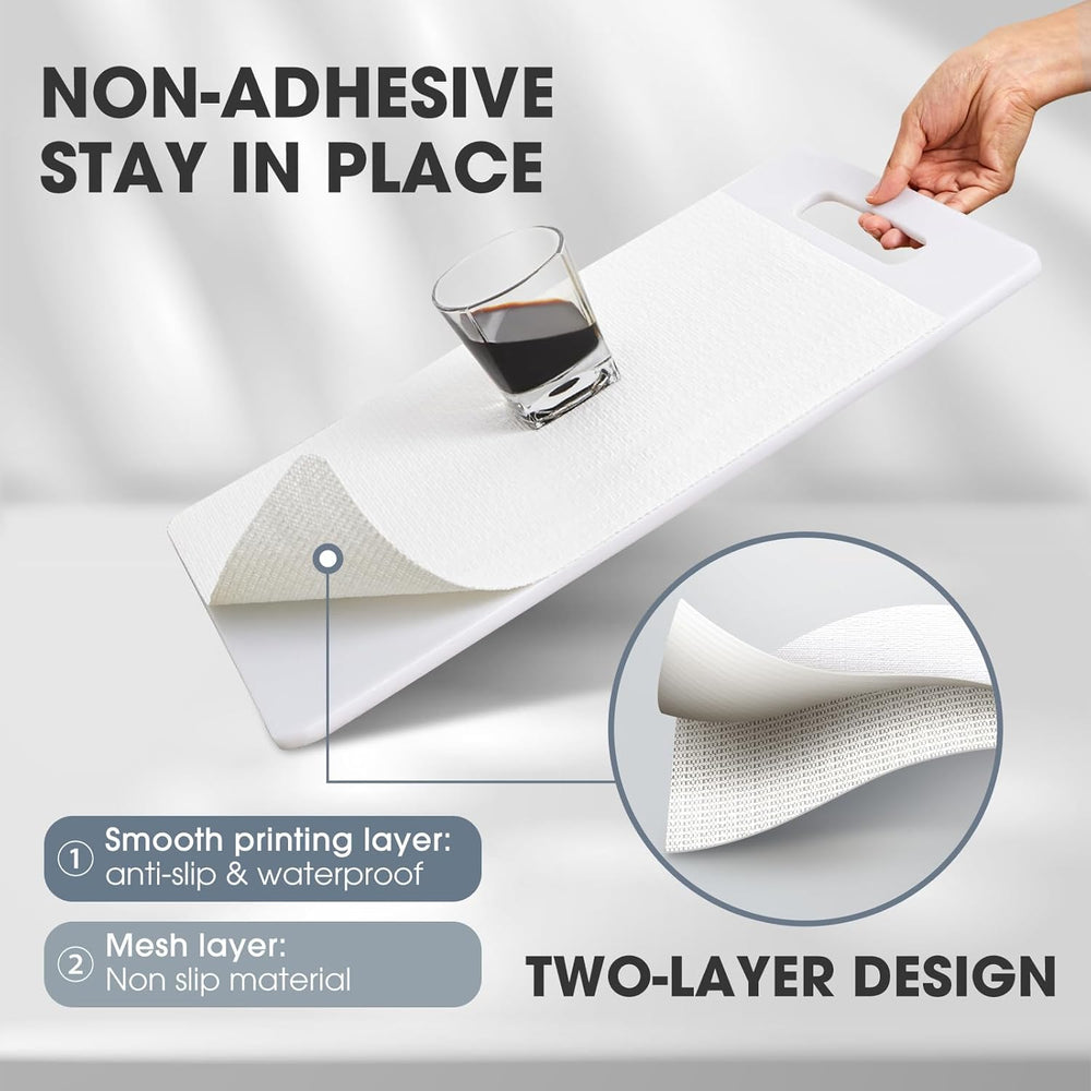 Drawer and Shelf Liner for Kitchen Cabinets, White, 24IN X 30FT