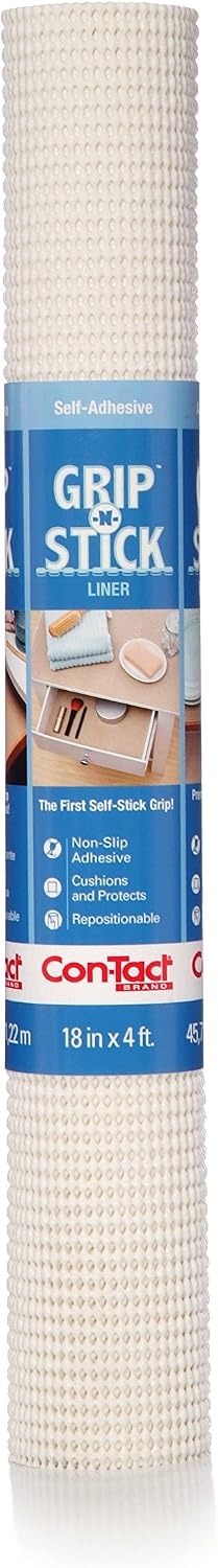 Con-Tact Brand Grip-N-Stick Durable Self-Adhesive Non-Slip Shelf and Drawer L...