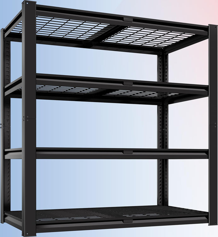 PrimeZone 40" W Heavy Duty Garage Shelving 2200 LBS 4 Tier Storage Shelves