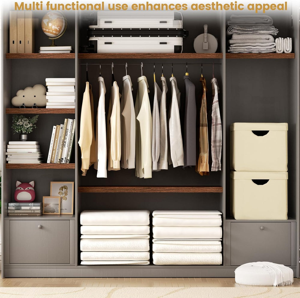 Wood Wire Shelf Covers Wire Rack Covers for Pantry and Closet Removable Shelf...