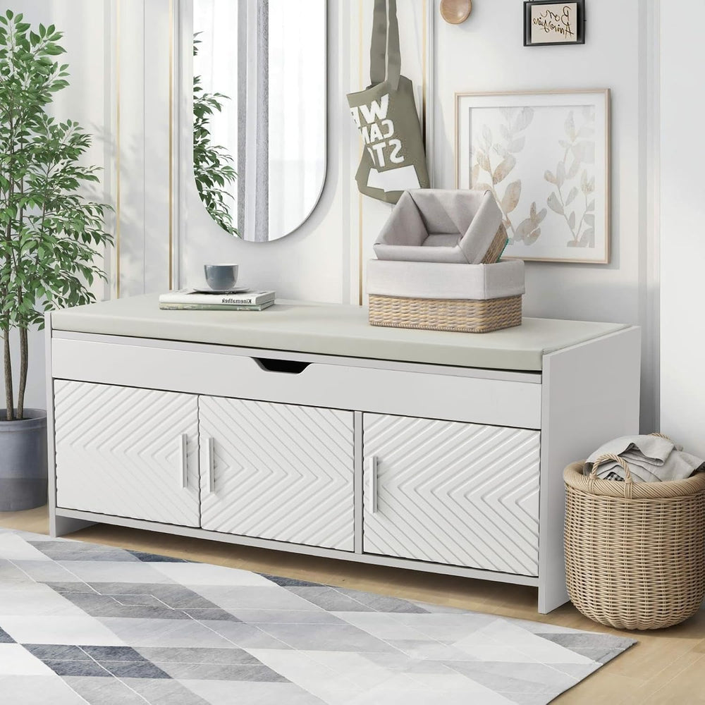 ECOTOUGE Storage Bench, Shoe Bench with Lift Top Storage, Entryway Bench with...