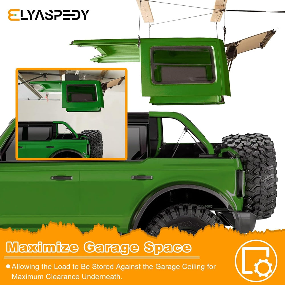 Upgraded Hardtop Removal Lift for Jeep Wrangler,Garage Storage Hoist