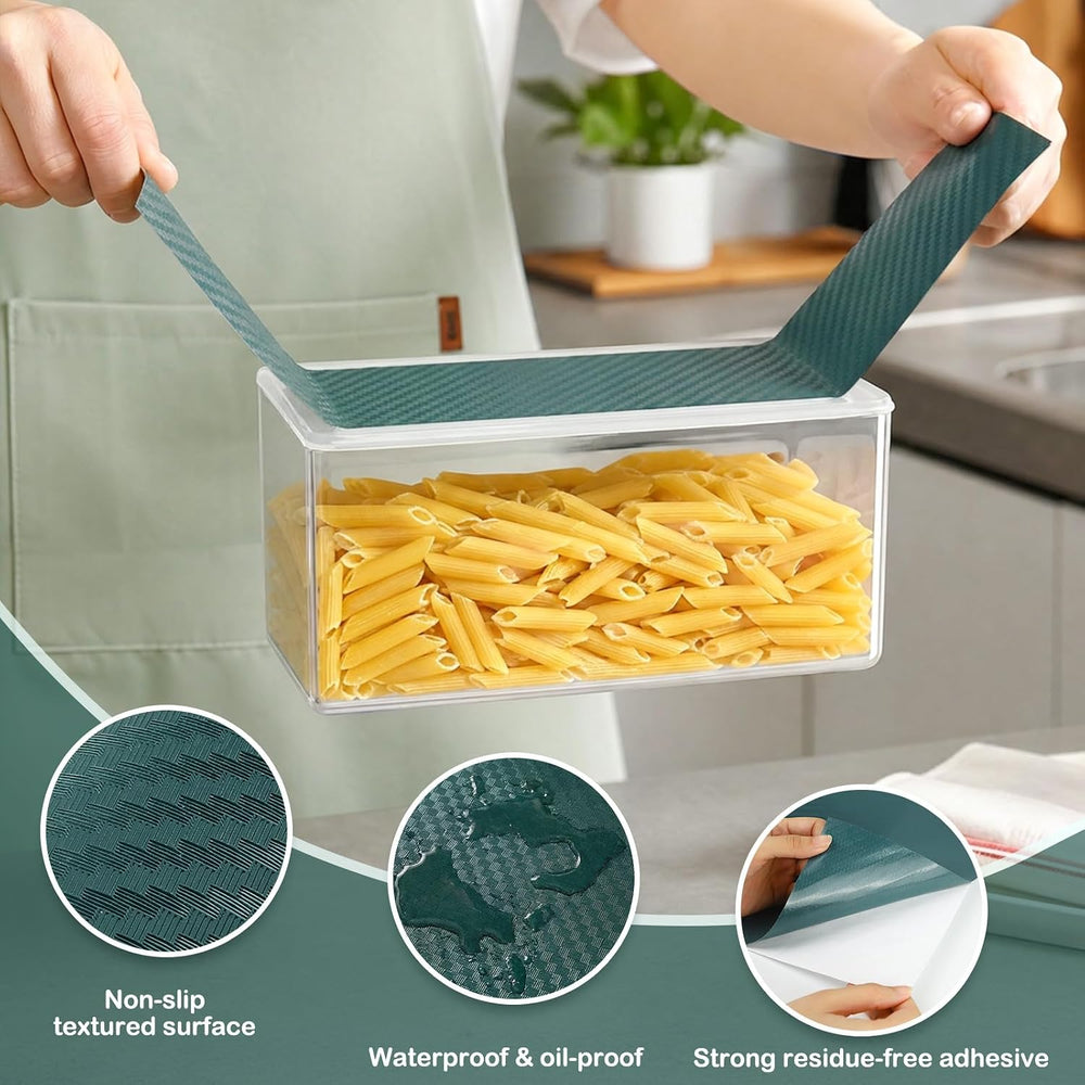 Self-Adhesive Shelf Liner Kitchen Liner, Waterproof Backed Paper Easy Peel an...