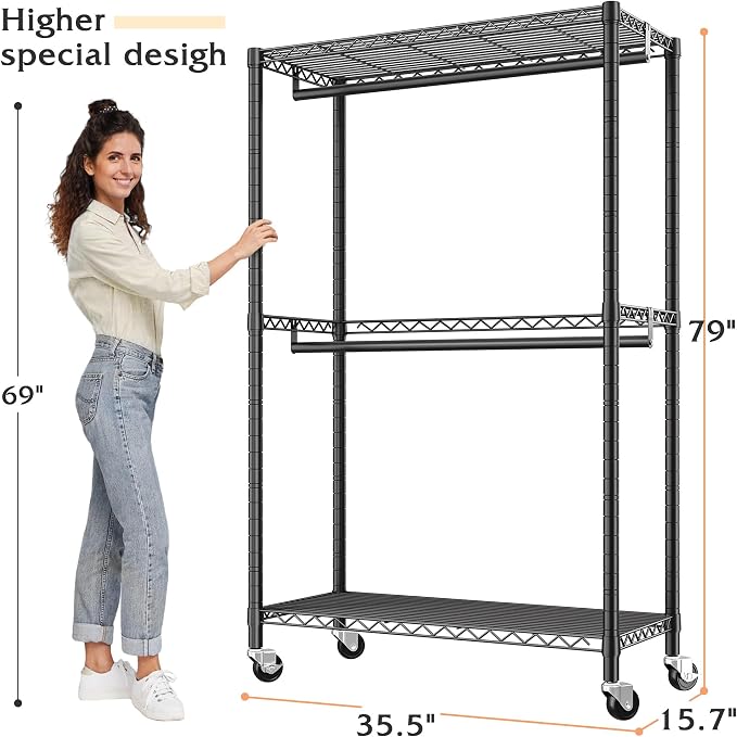 Raybee Heavy Duty Clothing Rack