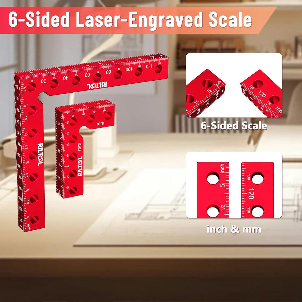 8Pcs Corner Clamps for Woodworking, 90 Degree Clamp Aluminum