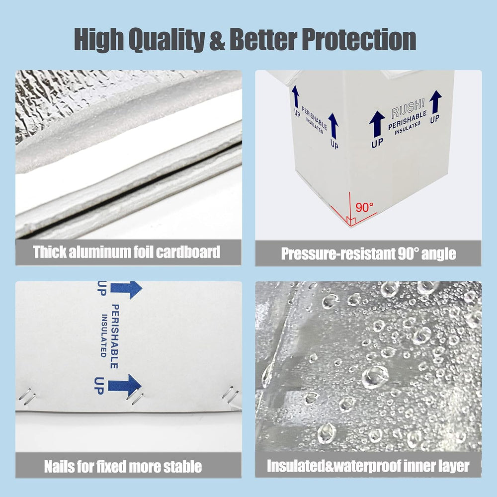 7x6x10“ Small Insulated Shipping Boxes for Frozen Food, 8 Pack Double Insulat...