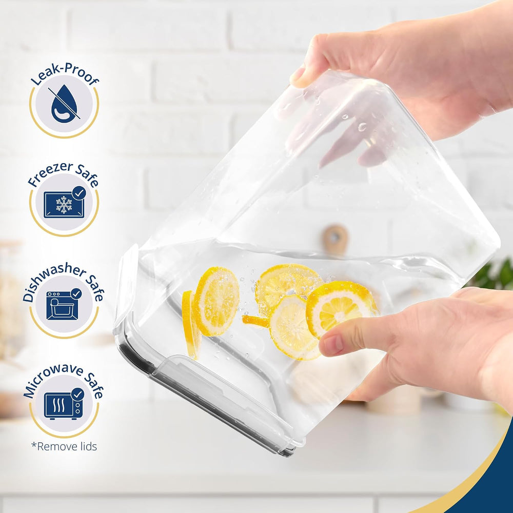 Reli. 5.2L Airtight Food Storage Containers with Lids (4 Sets) | Kitchen Orga...