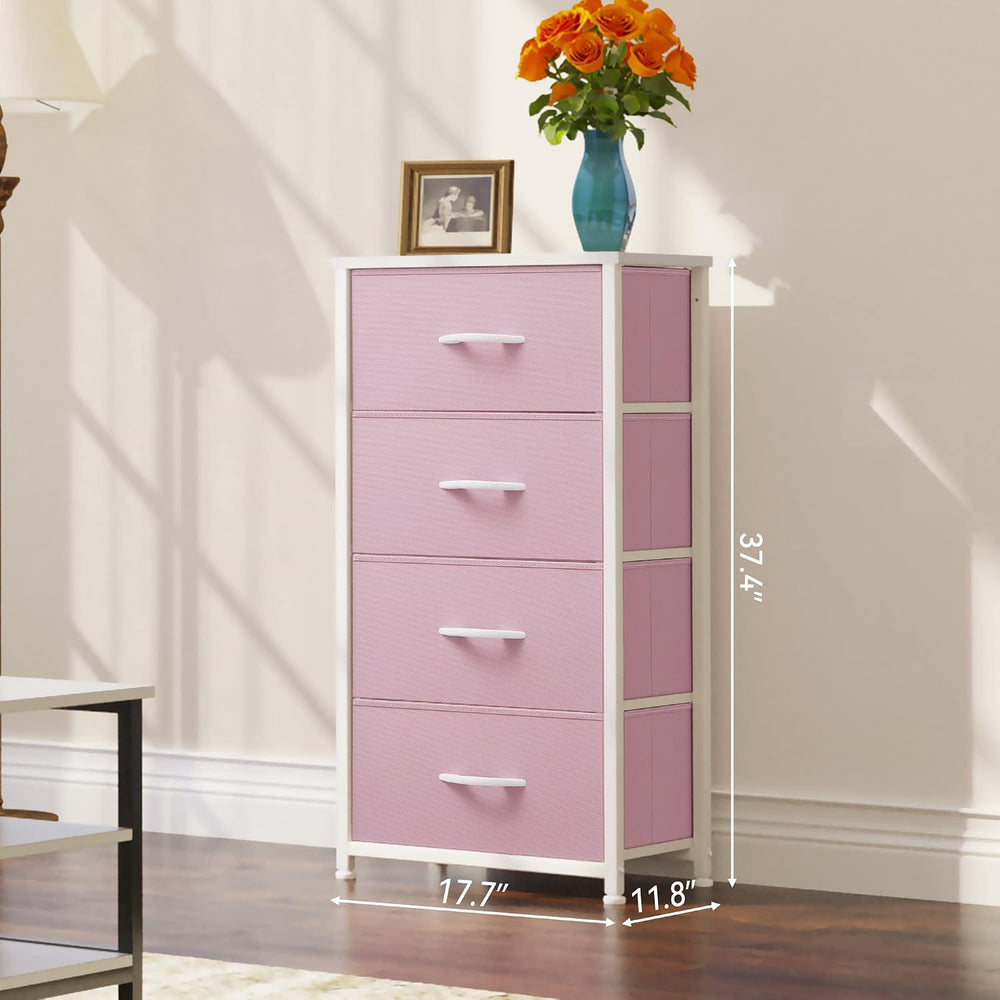 YITAHOME Dresser with 4 Drawers -Fabric Storage Tower, Organizer Unit for Bed...