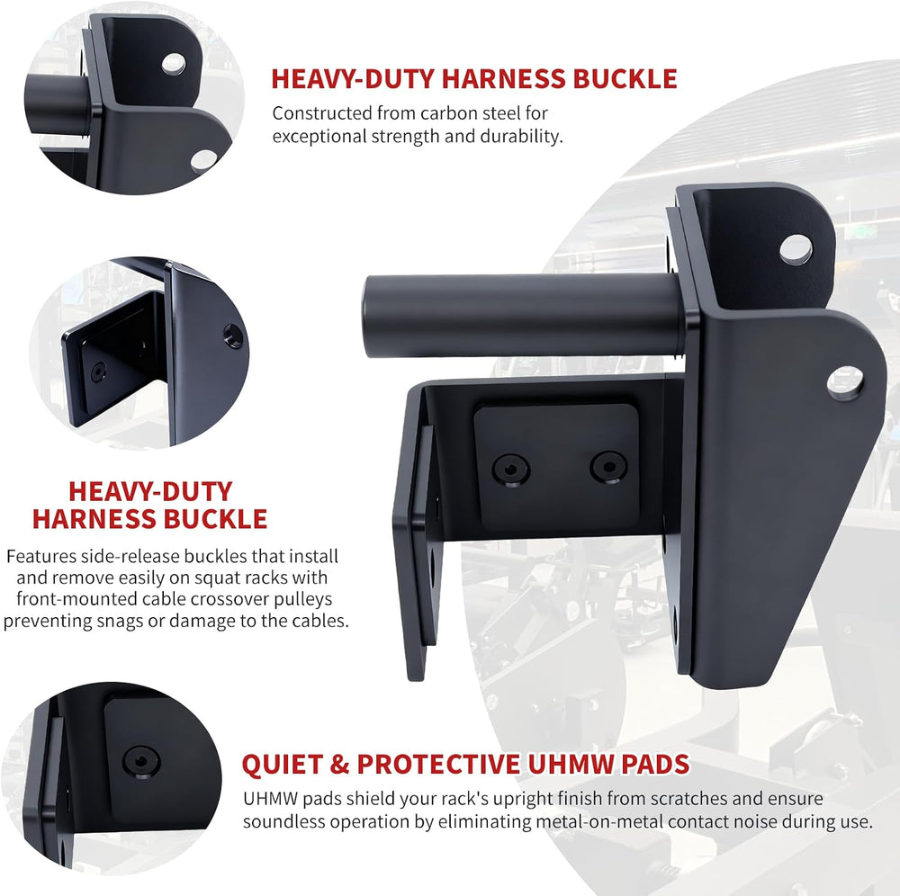 MARLANG Power Rack Attachments Safety Straps Squat Rack Attachments Fit 3x3 P...
