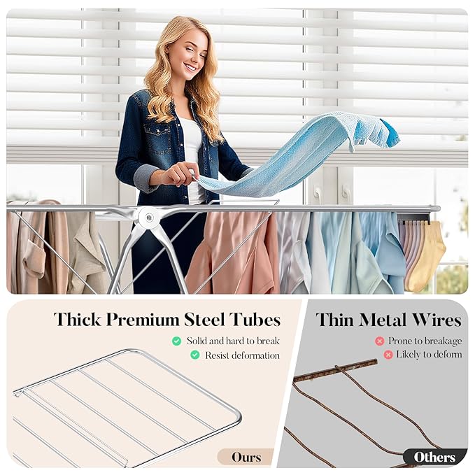 APEXCHASER Clothes Drying Rack