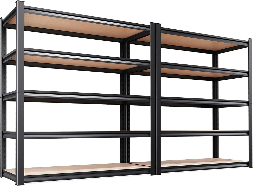 71" H x 46" W x 18" D Garage Shelving Unit, 2-Pack Heavy Duty ...