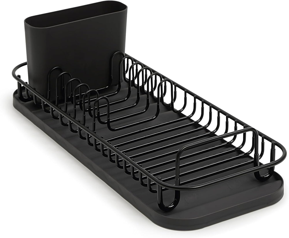 SunnyPoint 304 Stainless Steel NeverRust Compact Dish Drying Rack with Utensi...