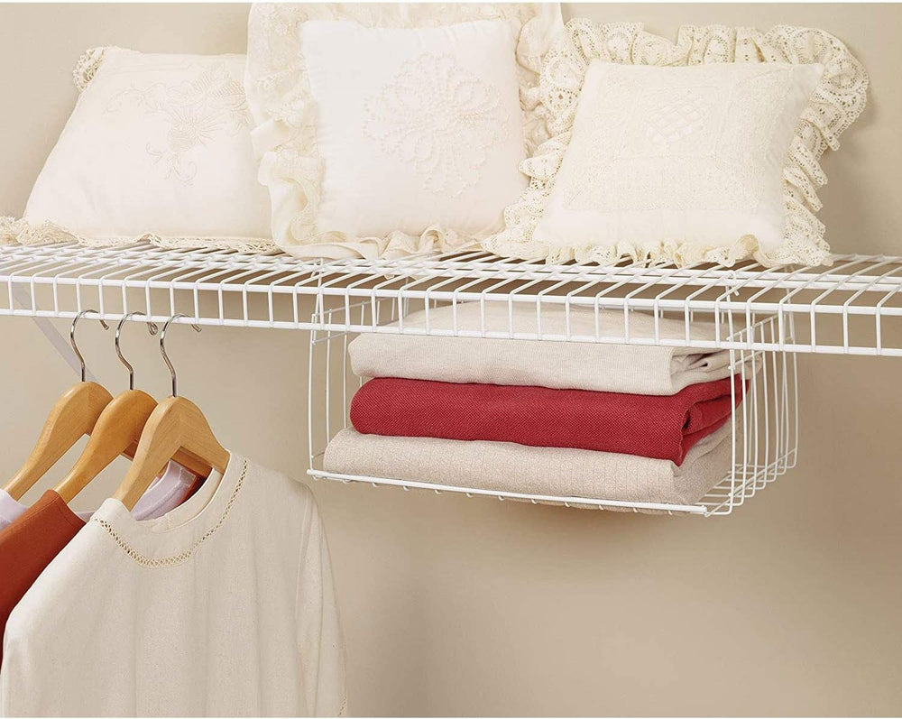 ClosetMaid 17 Inch Wide Hanging Basket Wire Shelving Accessory for Closet She...