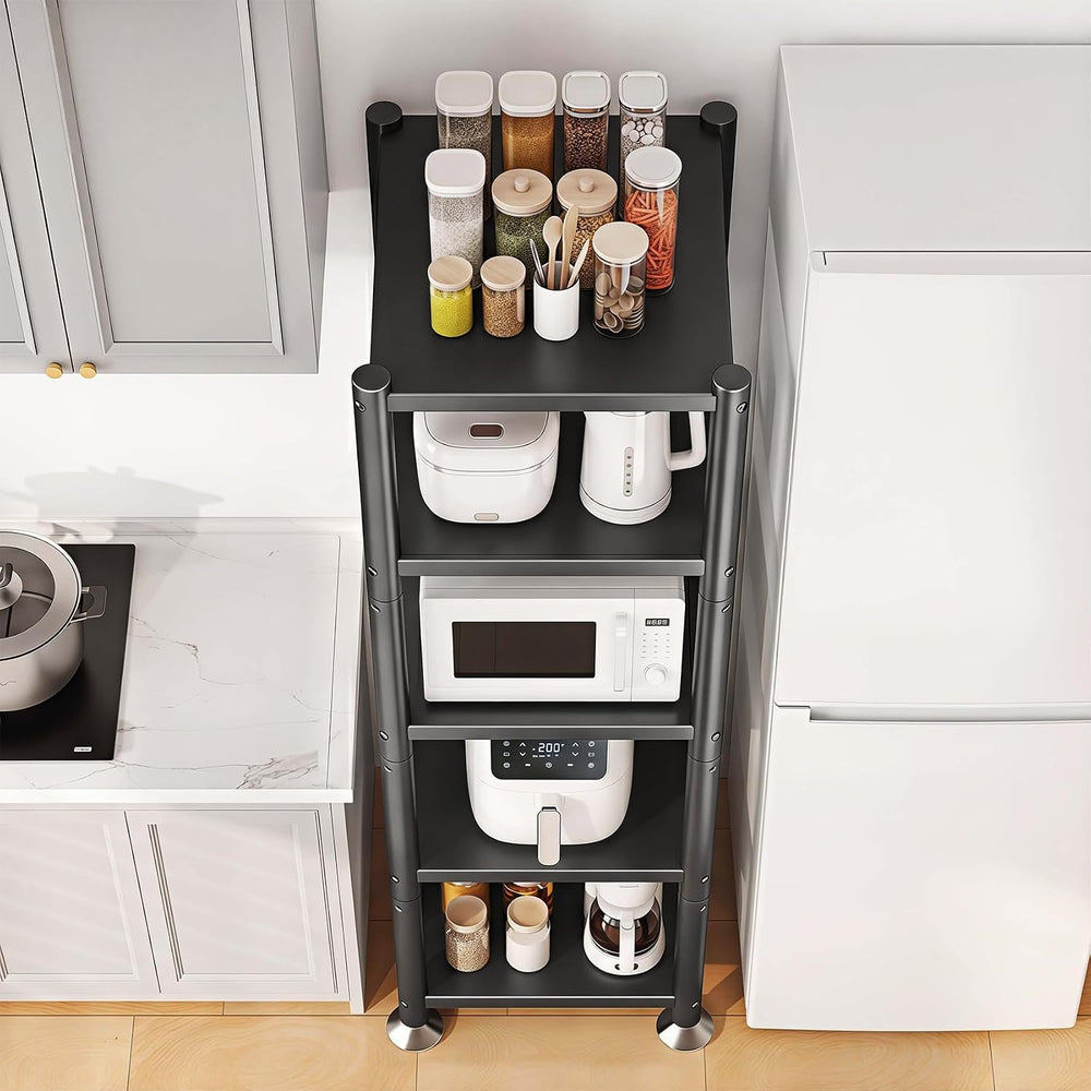 PXRACK 5-Tier Kitchen Storage Shelves, Adjustable Metal Shelves for Storage P...