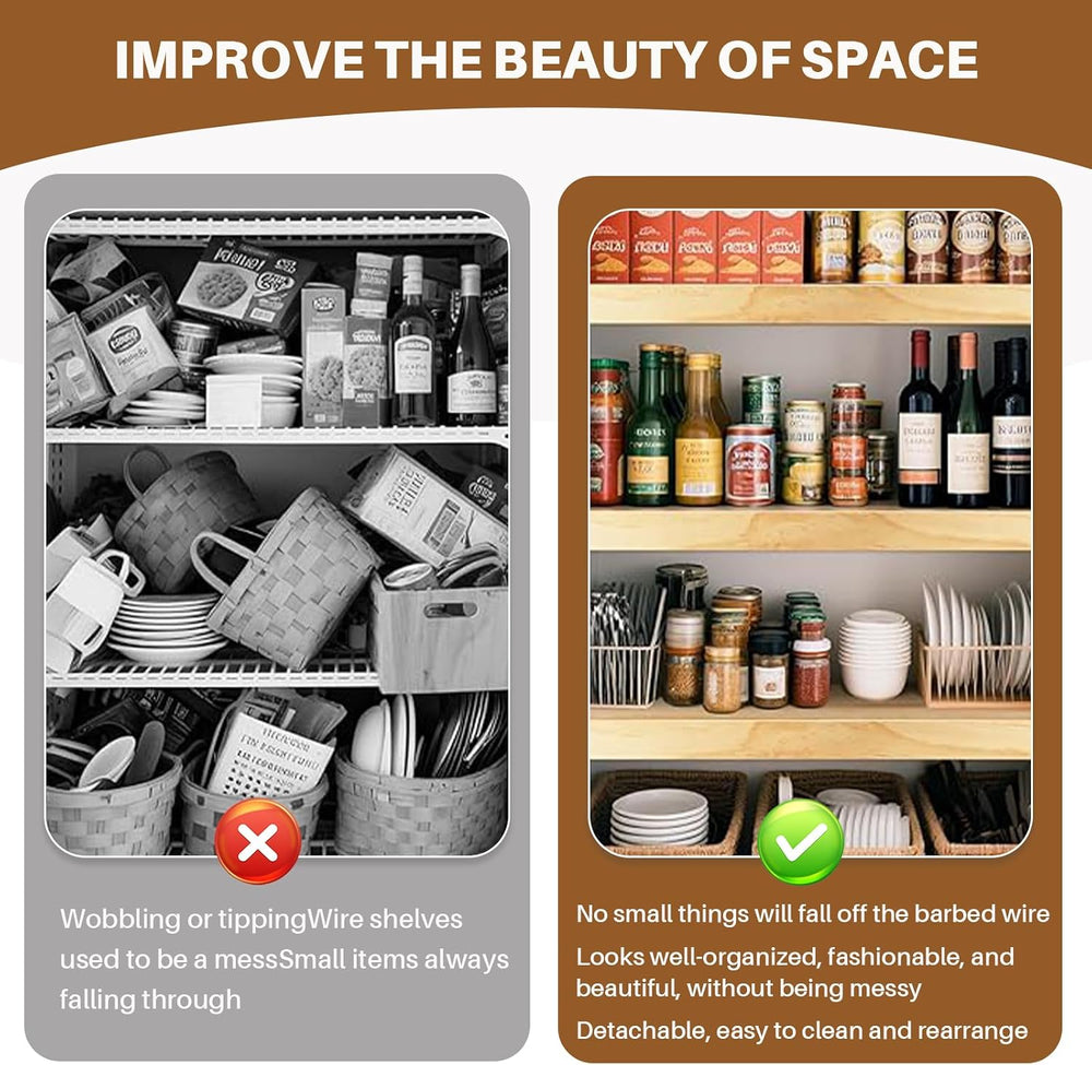 5 Pcs Custom Size Wire Shelf Covers for Pantry, Preventing Leakage of Items &...