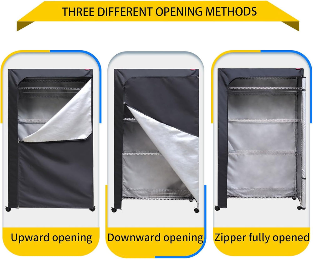 Shelf Dust Covers for Wire Shelving, Fits 48" W x 18" D x 72" ...