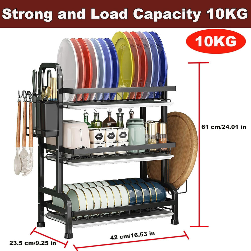 Dish Drying Rack,Dish Racks Drainer,Keep Kitchen Sink Shlef Organized