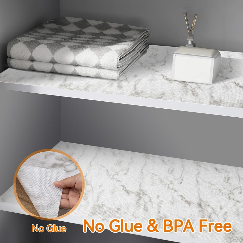 Drawer and Shelf Liner for Kitchen Cabinets, Non-Adhesive Strong Grip Cabinet...
