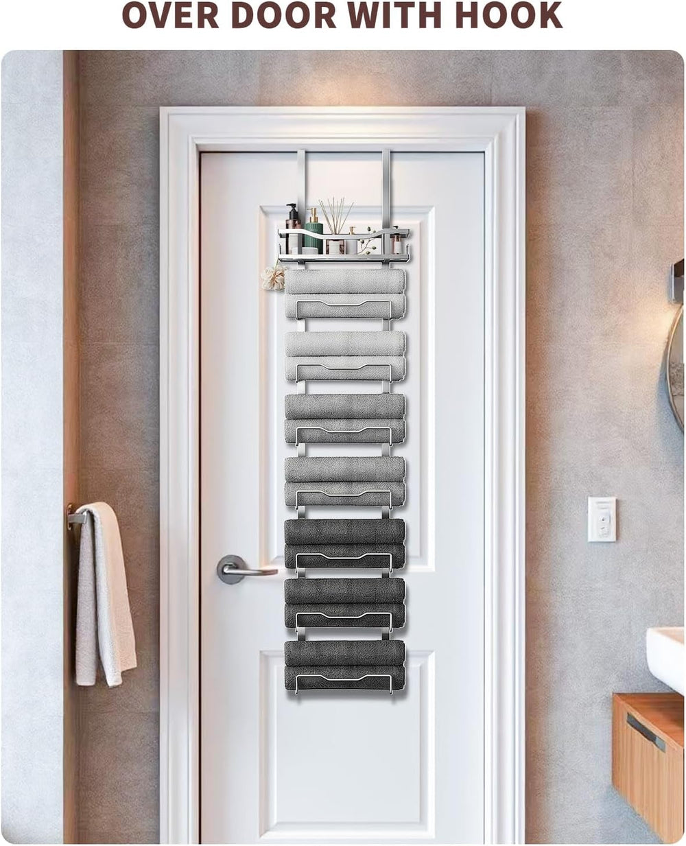 Aetyord Hanging Towel Racks for Bathroom Storage