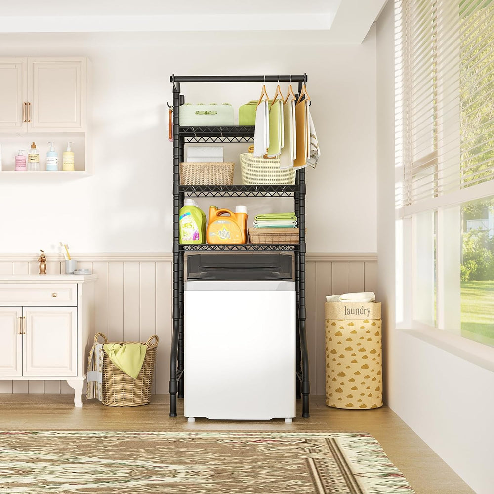 Ulif U11 Mini Over Washer and Dryer Shelves, 3 Tiers Laundry Room Storage and...