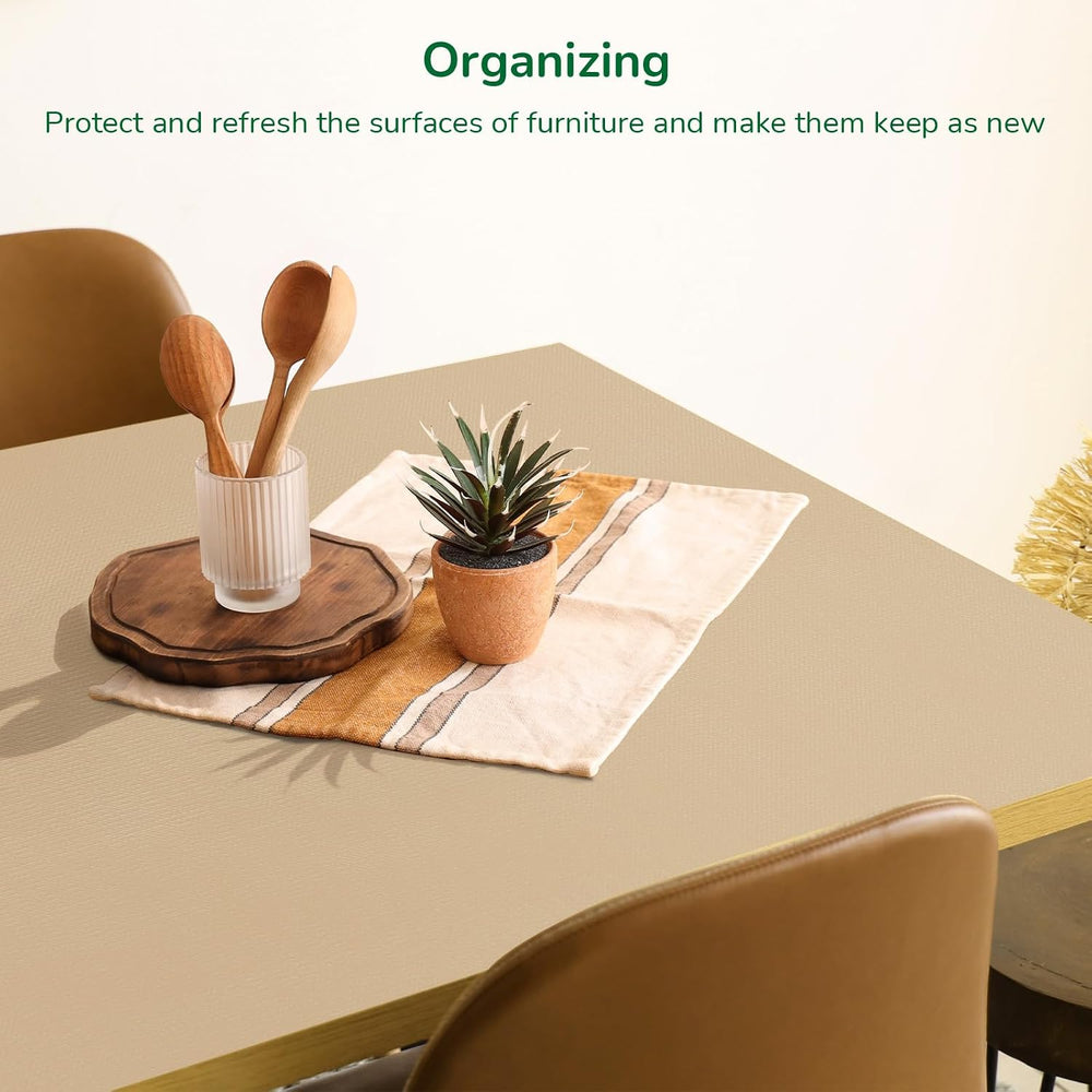 Strong Grip Drawer and Shelf Liner for Kitchen 23.6In x 20FT Beige