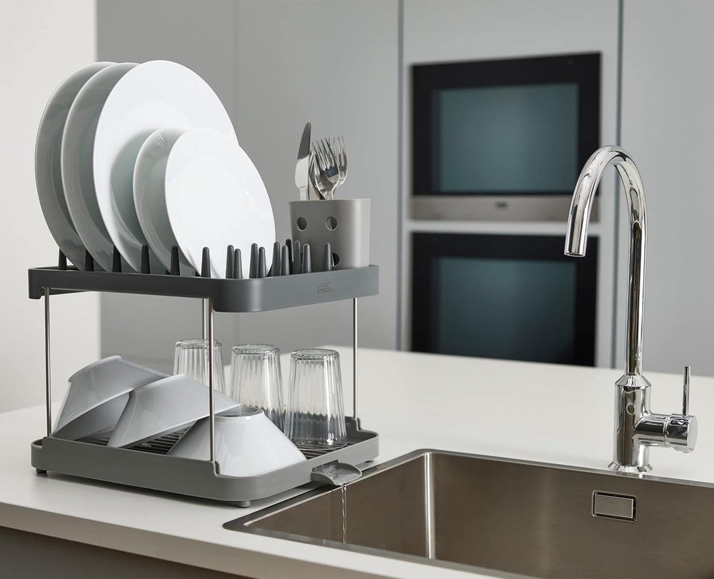 Joseph Joseph Duo 2-Tier Dish Rack - Grey