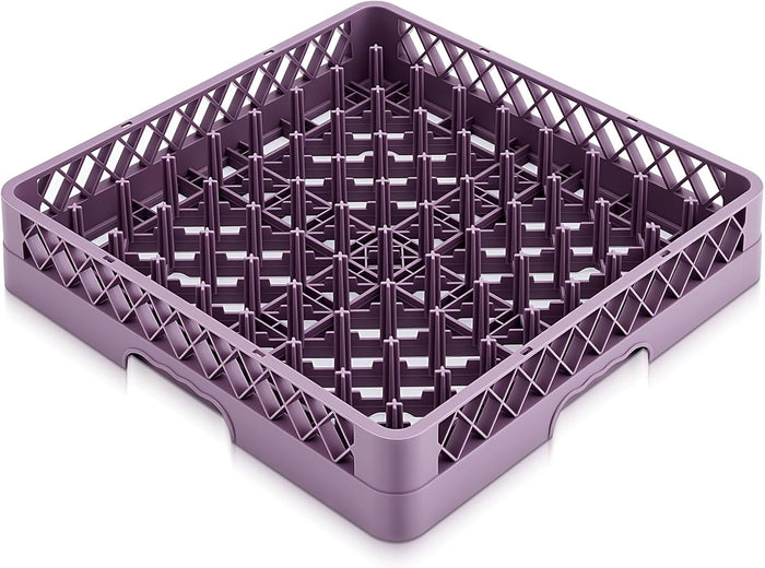 Aurelema 1 Pack Commercial Dishwasher Tray Rack, Peg Dish, Purple