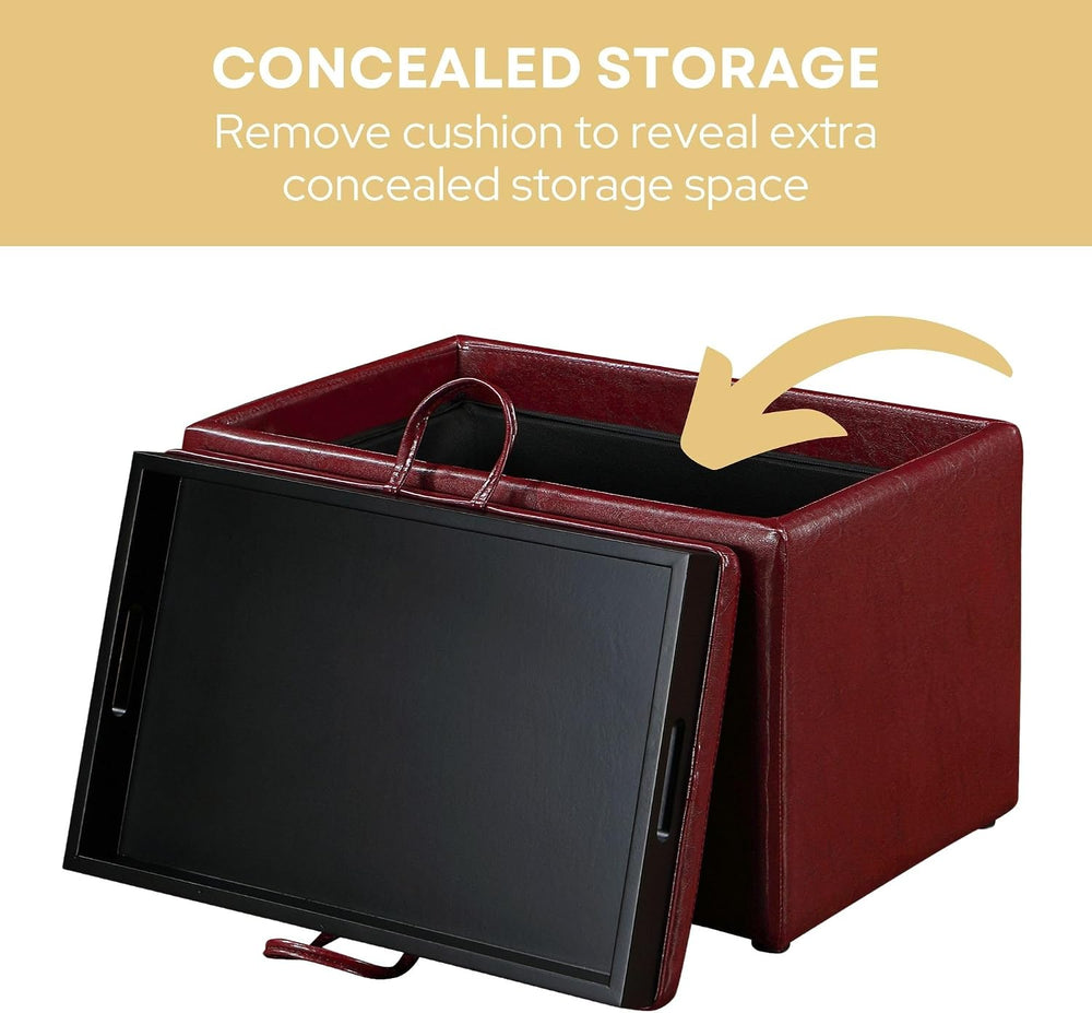 Convenience Concepts Designs4Comfort Accent Storage Ottoman 22.75" - Mod...