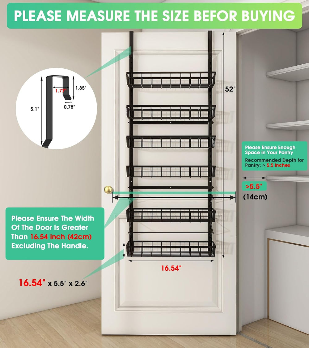 Mefirt Over The Door Pantry Organizer, Pantry Storage and Organization