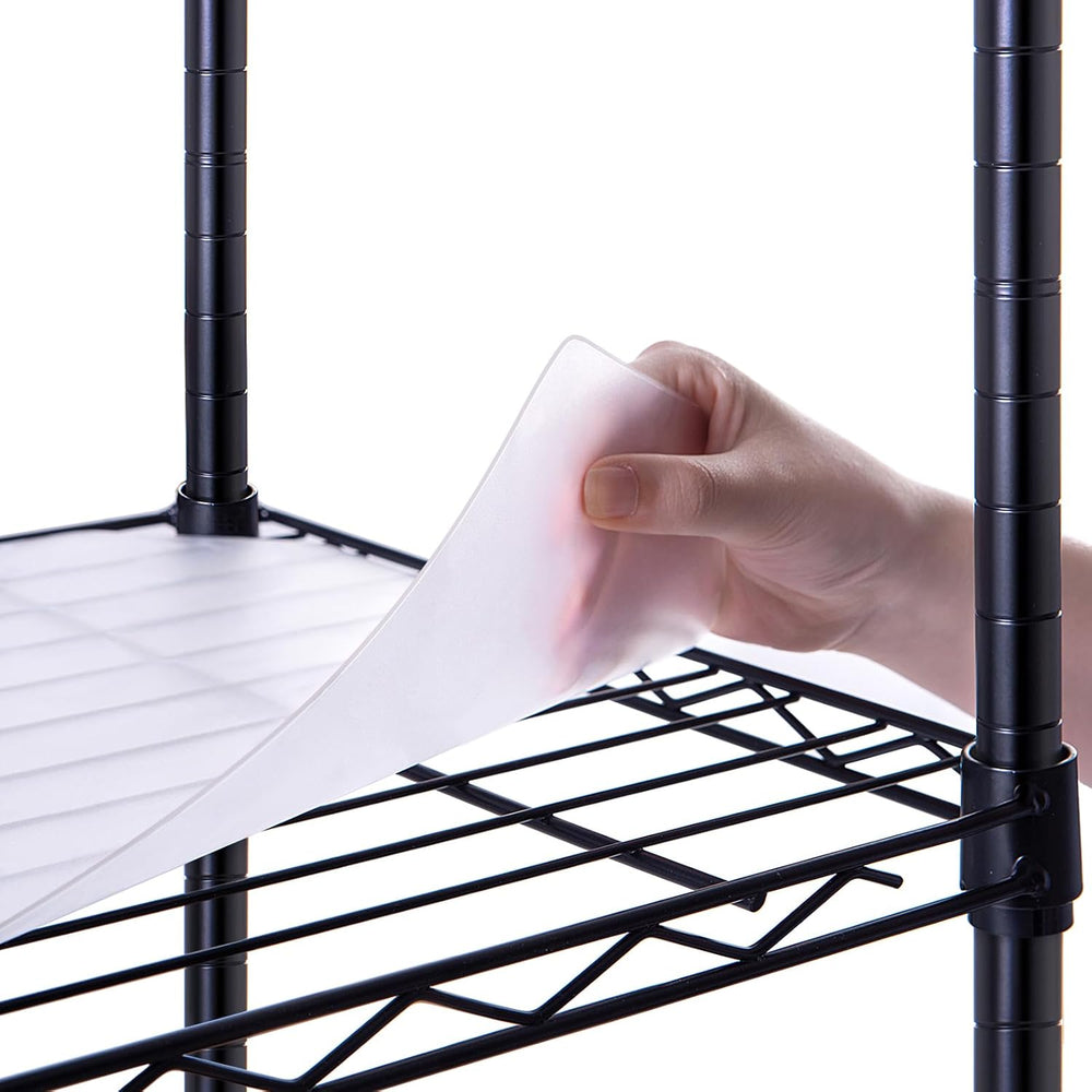 Poofzy Wire Shelf Liner 24" x 48", Set of 4 Clear