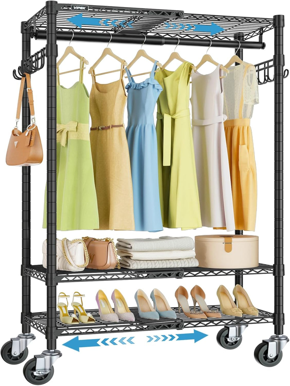 VIPEK R3X Heavy Duty Clothes Rack for Hanging Clothes Rolling Garment Rack