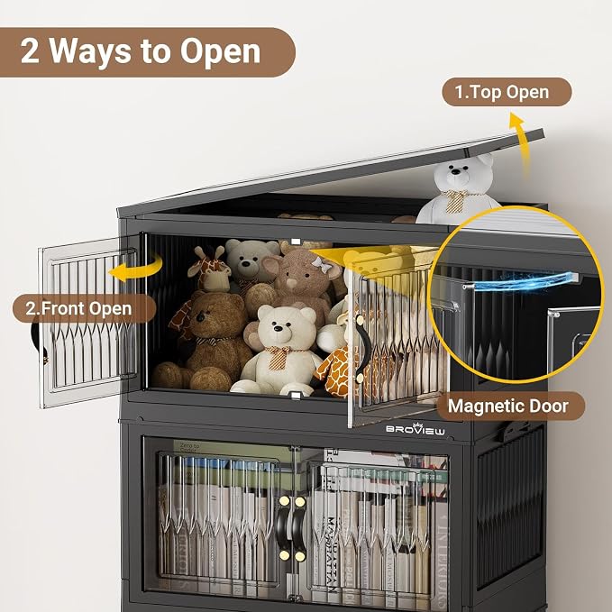 BROVIEW 240Qt Stackable Storage Bins