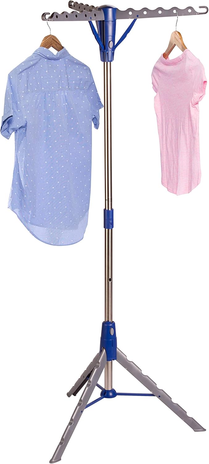 Honey-Can-Do 64-Inch Steel Tripod Clothes Drying Rack, Foldable Collapsible L...