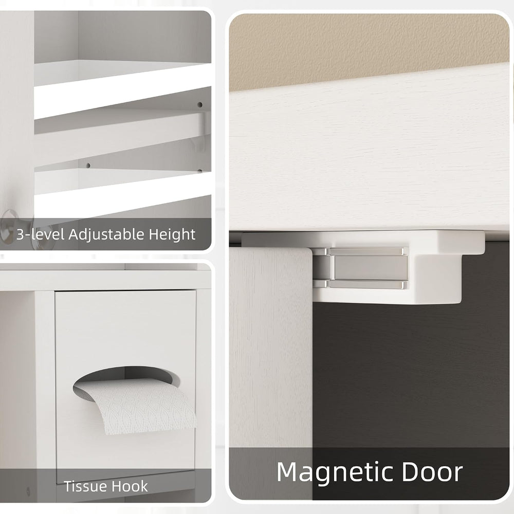 Shintenchi Over the Toilet Storage Cabinet, Bathroom Shelf Organizer