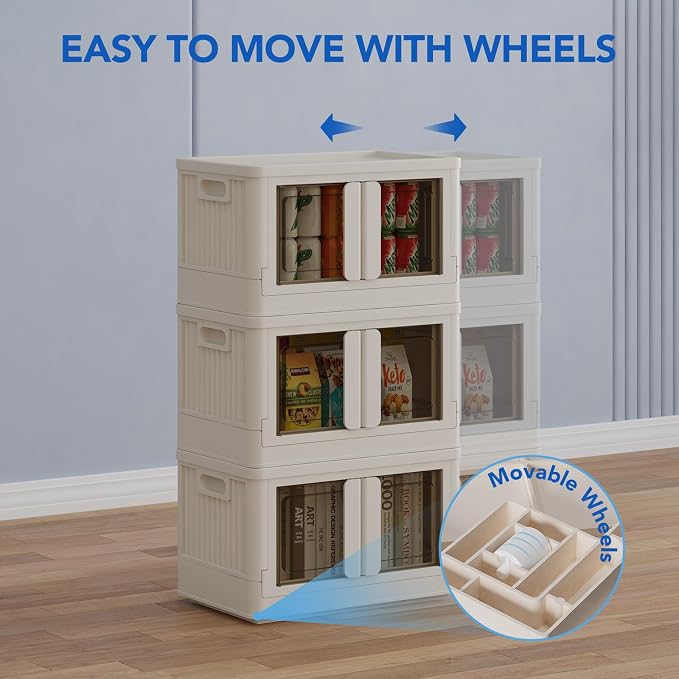 FLEXIMOUNTS 75 QT Stackable Storage Bins