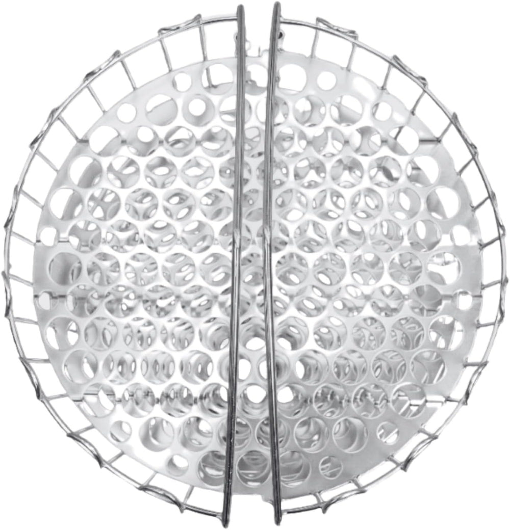 Quality Industries 15.75in Stainless Steel Clamshell Basket Wire Organizer